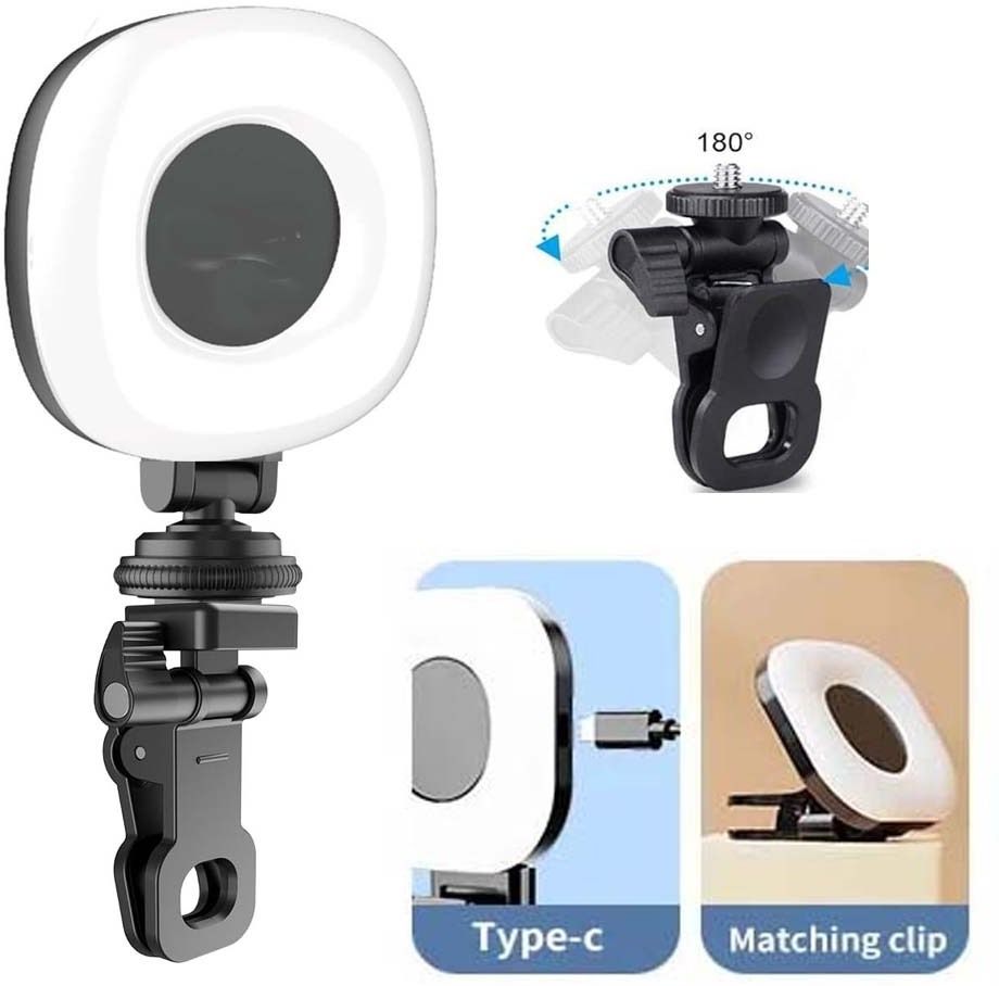 3D GOLDTM Photography Fill Light Live Video Recording LED Light with Clip Selfie Lamp Flash-image-4
