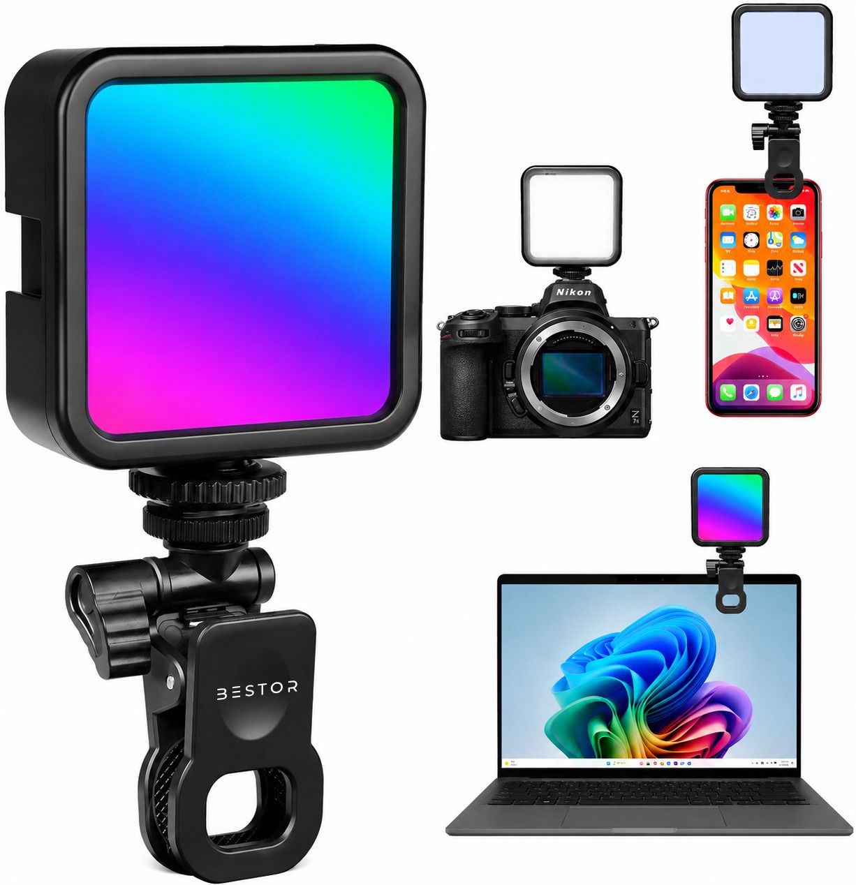 Bestor RGB Mini Clip Fill Light Flash-image-34