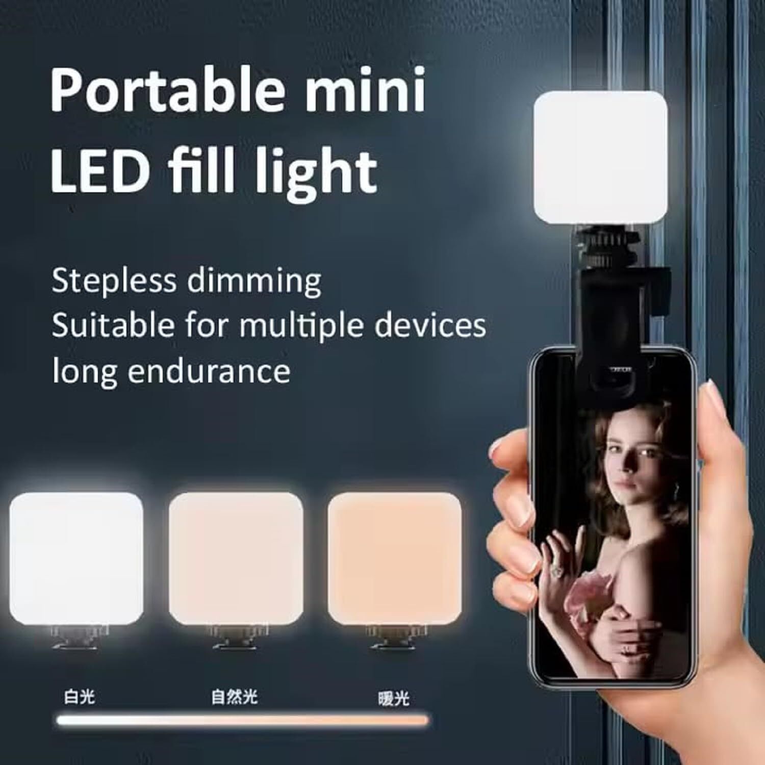 TRUDO AY-83 RGB LED Pocket Light for YouTube Reels TikTok & Vlogging 1150 lx Camera LED Light-image-43