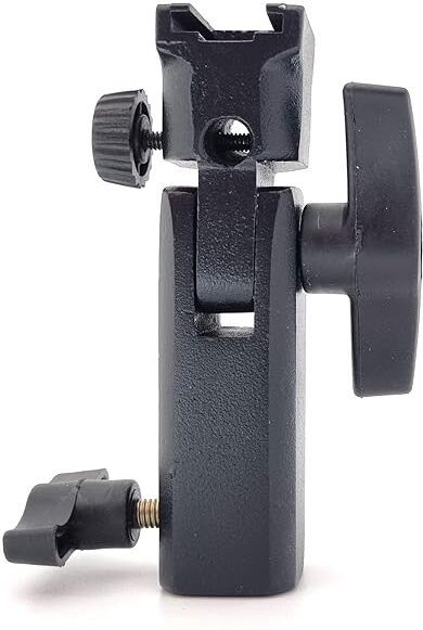 Clickgone Heavy-Duty Metal Clamp with Shoe Mount and Umbrella Holder Slot Universal Flash Shoe Umbrella Holder Bracket Custom Flash Bracket-image-30