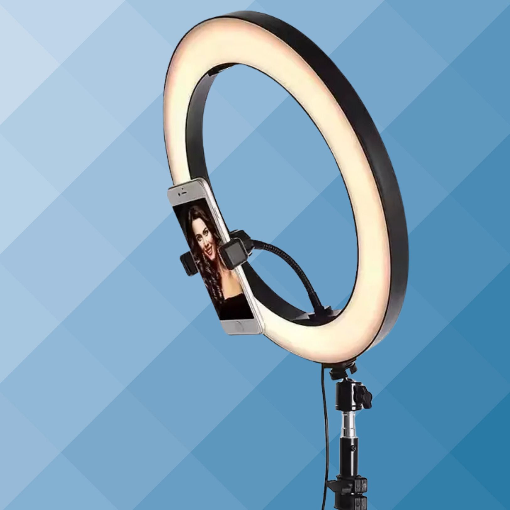BITWEAVE 10 Inch USB LED Ring Light with Phone Holder for Video Shoot Ring Flash