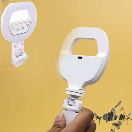 BUFONA Live Streaming Video Light LED Photography Selfie Light with Clamp/Holder Ring Flash-image-44