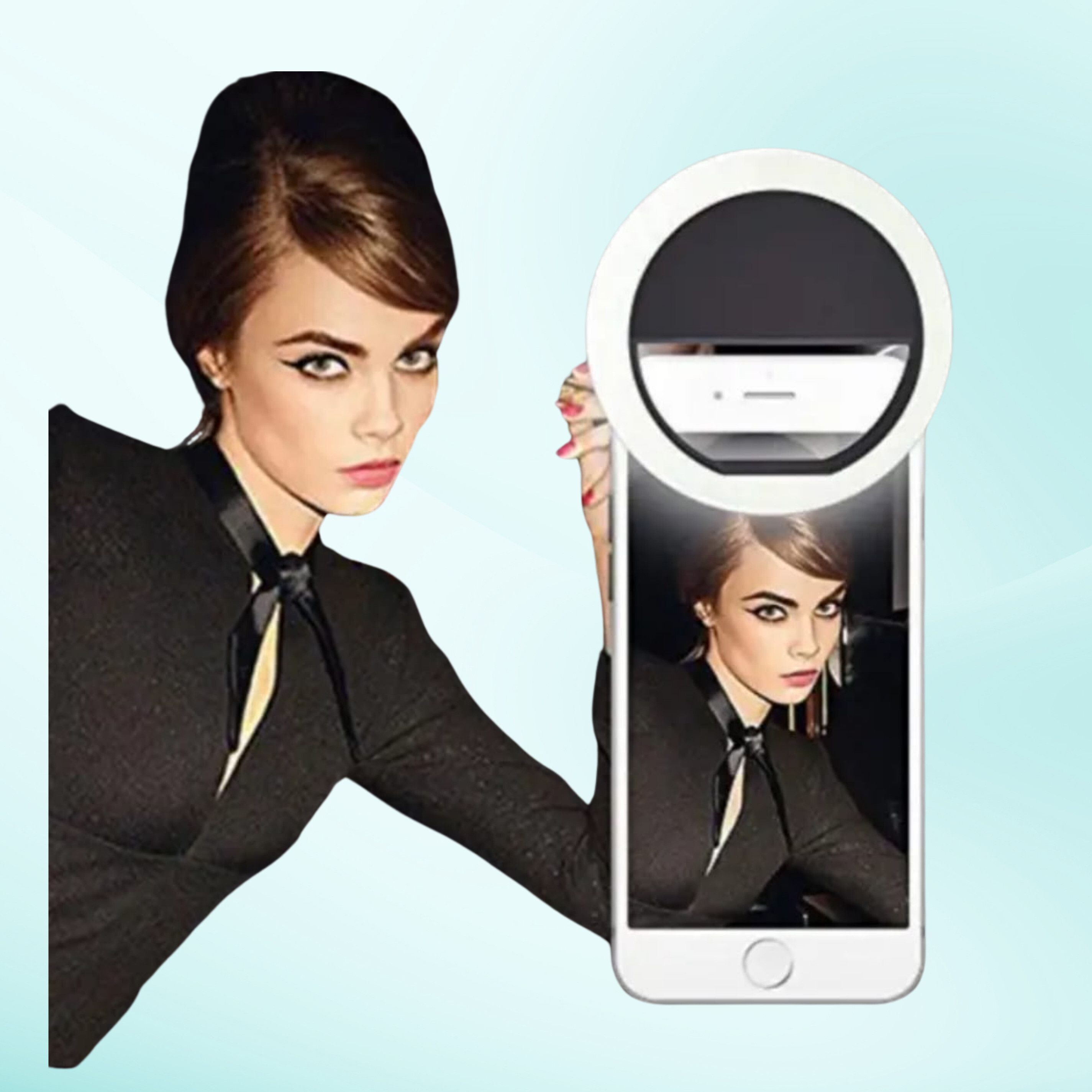 RIOAN Social Worker Selfie Ring Light – 3 Light Modes Ring Flash-picture-11