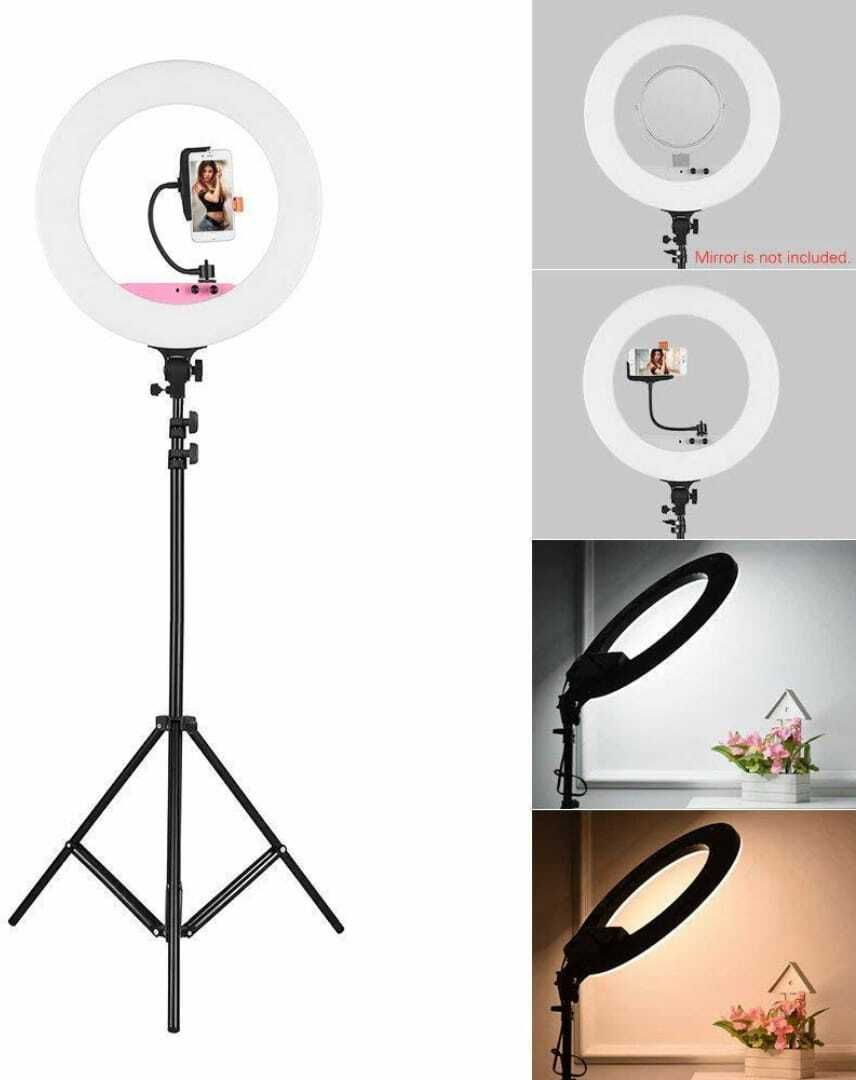 SUNWARE 10" inch LED Ring light with 7 Feet Tripod Stand for Reels YouTube Flash
