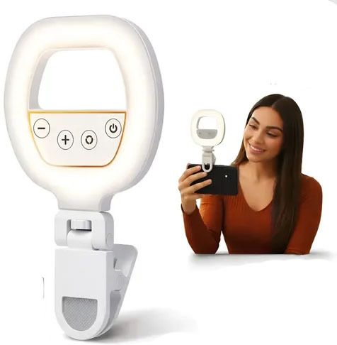 BUFONA W60 clamp Light Phone Selfie Ring Light Live Streaming Photography Video Light Ring Flash-image-6