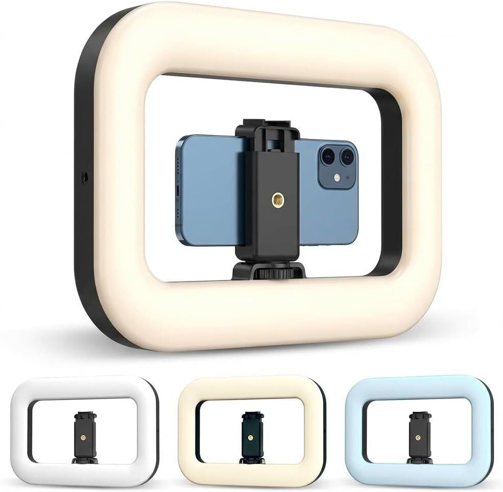 Burmy Rechargeable Selfie Portable Ring Light – Adjustable Bicolor Fill Light Ring Flash-image-47