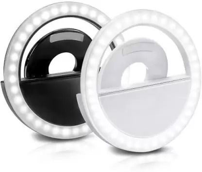 LOVHIDE Portable LED Ring Selfie Light for All Smartphones, Tablets Enhancing Ring Light Ring Flash