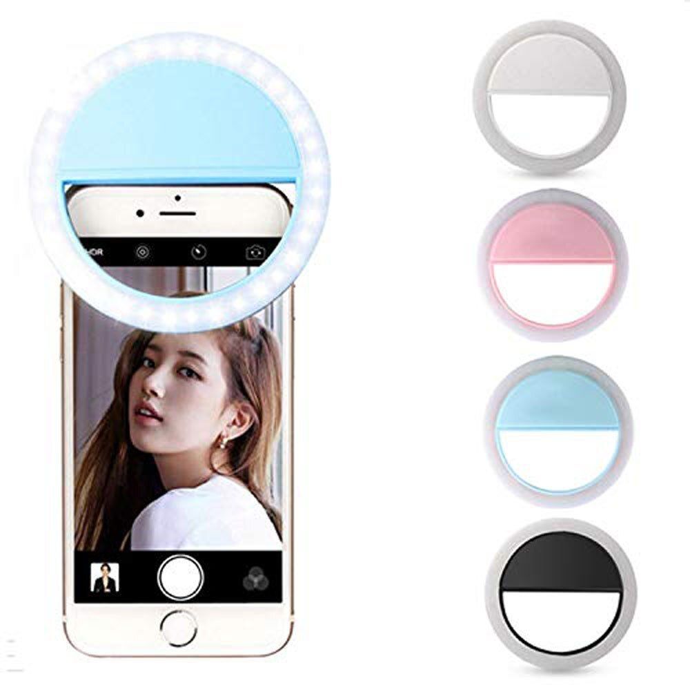 vnz Clip-On Selfie Ring Light for Smartphone – 3 Mode LED Mobile Light Ring Flash-picture-28