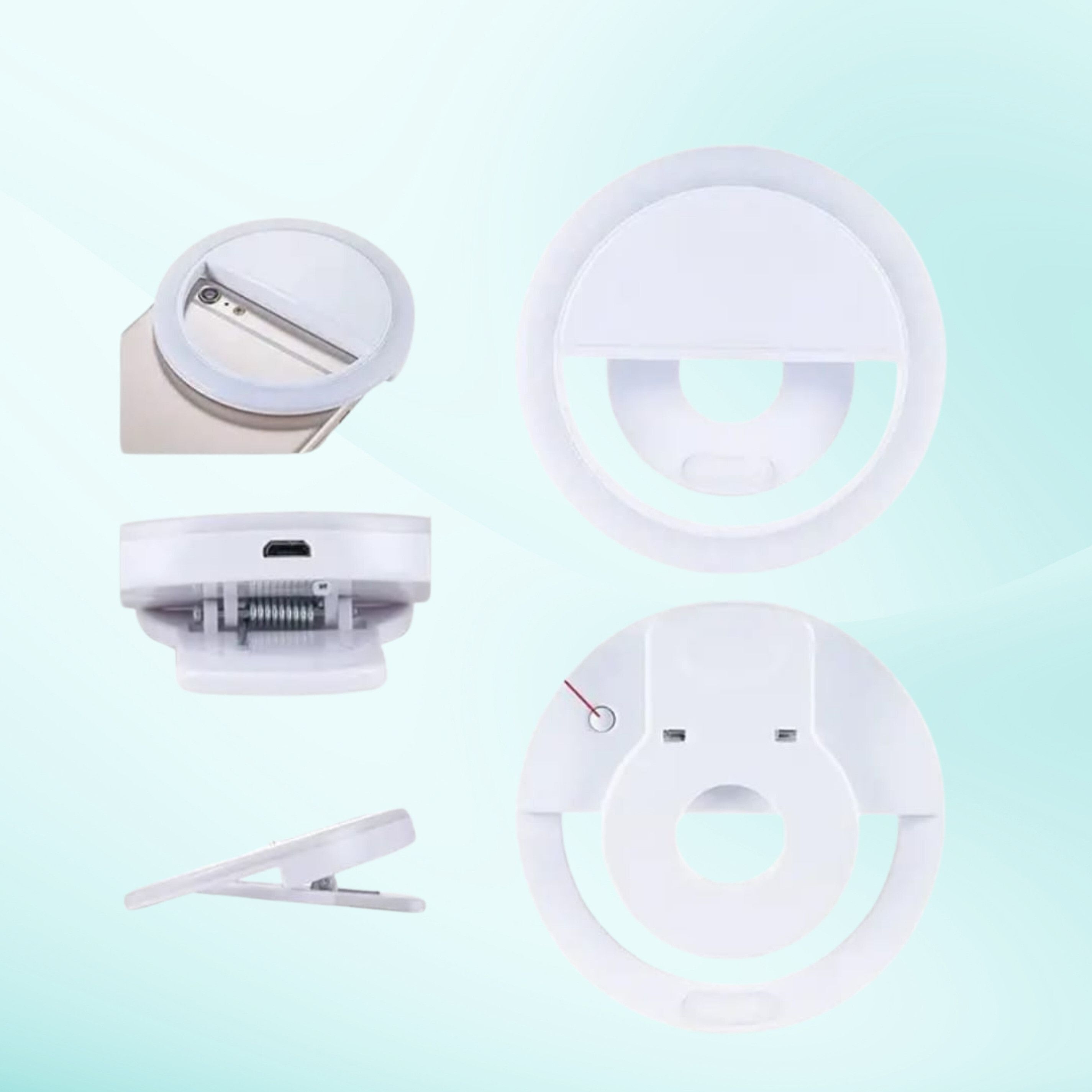 RIOAN LED Ring Light – 3 Brightness Settings for Selfies Ring Flash-image-17