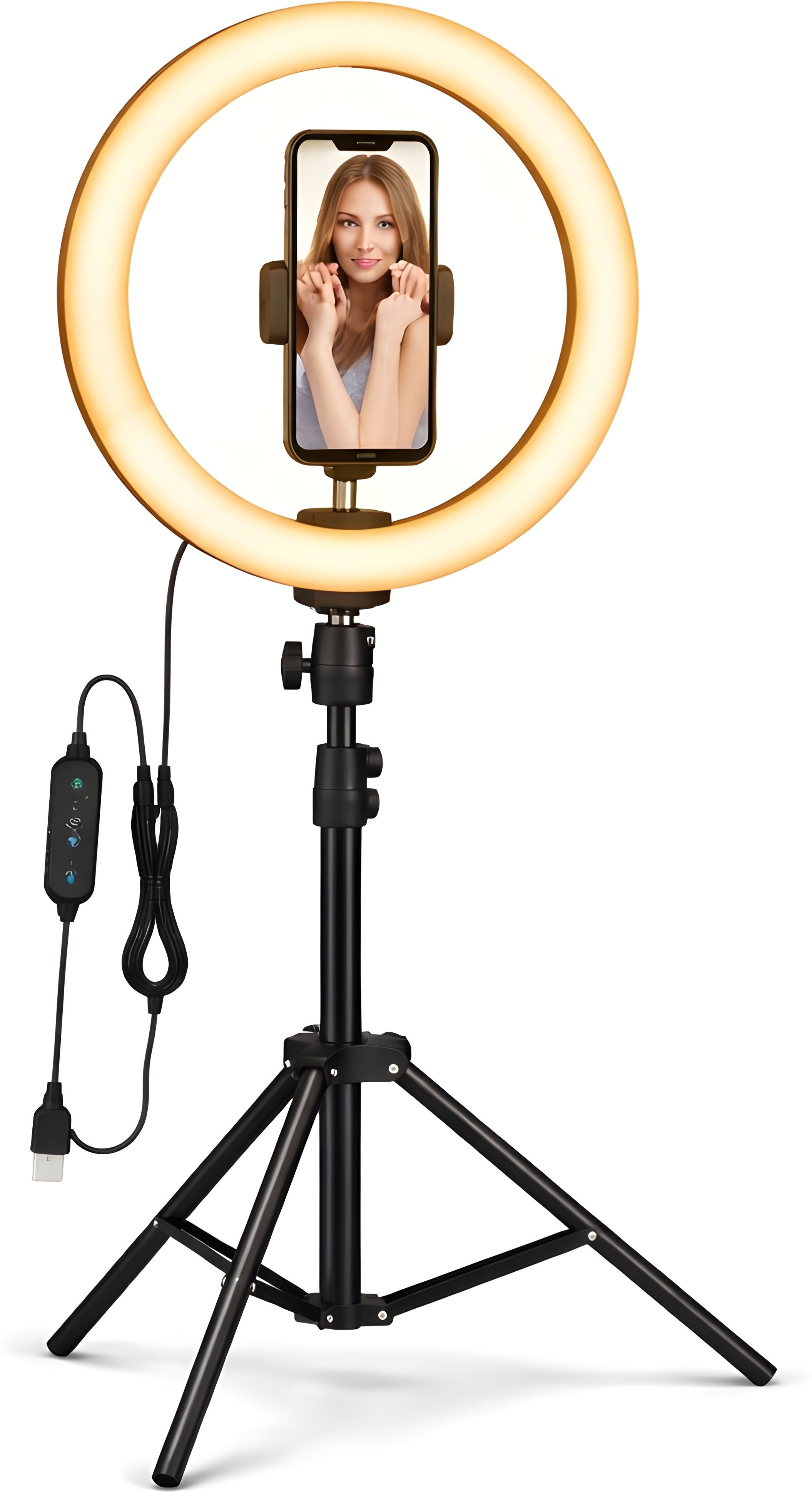 ULTRADART 14 Inch Selfie Ring Light with Adjustable Stand for Reels & Vlogging Ring Flash-image-11