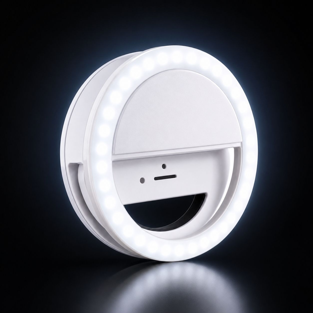 INDEZA Mini Clip On Selfie Ring Light 36 LED Rechargeable Ring Flash-image-41