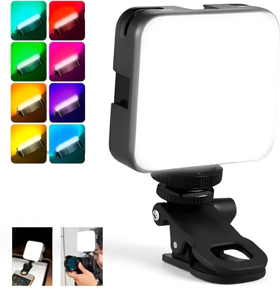 BAGATELLE Great Quality RGB Full Color Portable LED Light 2000mAh Rechargeable Battery Flash-image-35