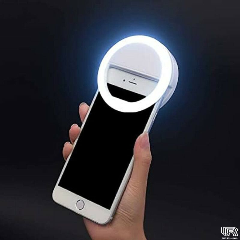 RIOAN Mini Clip on Selfie Ring Light White with 36 LED RP-15 Ring Flash-picture-34