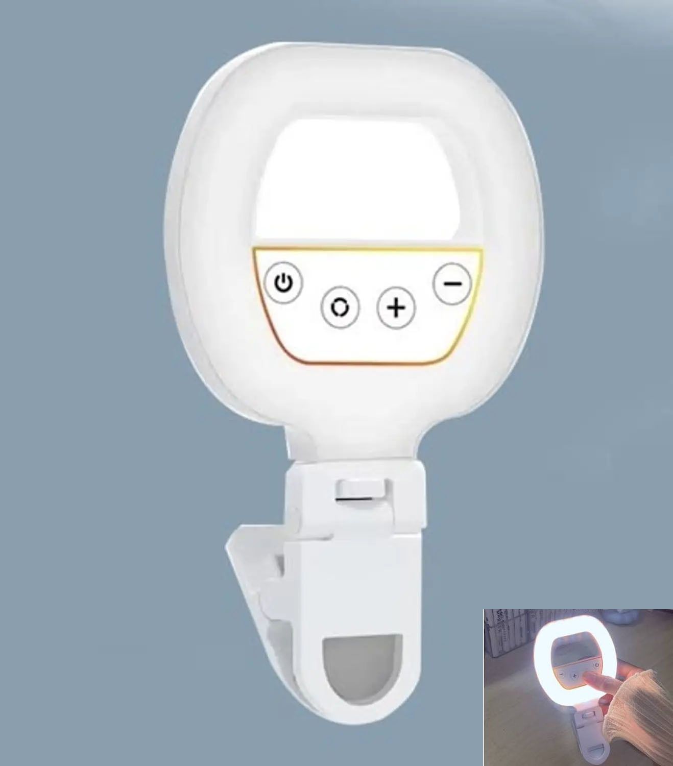 BUFONA LED Photography Selfie Light with Clamp/Holder for Live Streaming Video Light Ring Flash-image-49