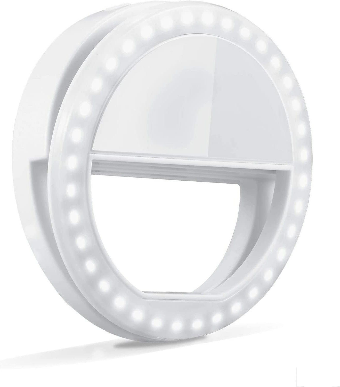 RIOAN New Rechargeable Mini LED Selfie Lamp Ring Light Fill Light Phone Ring Flash-picture-27