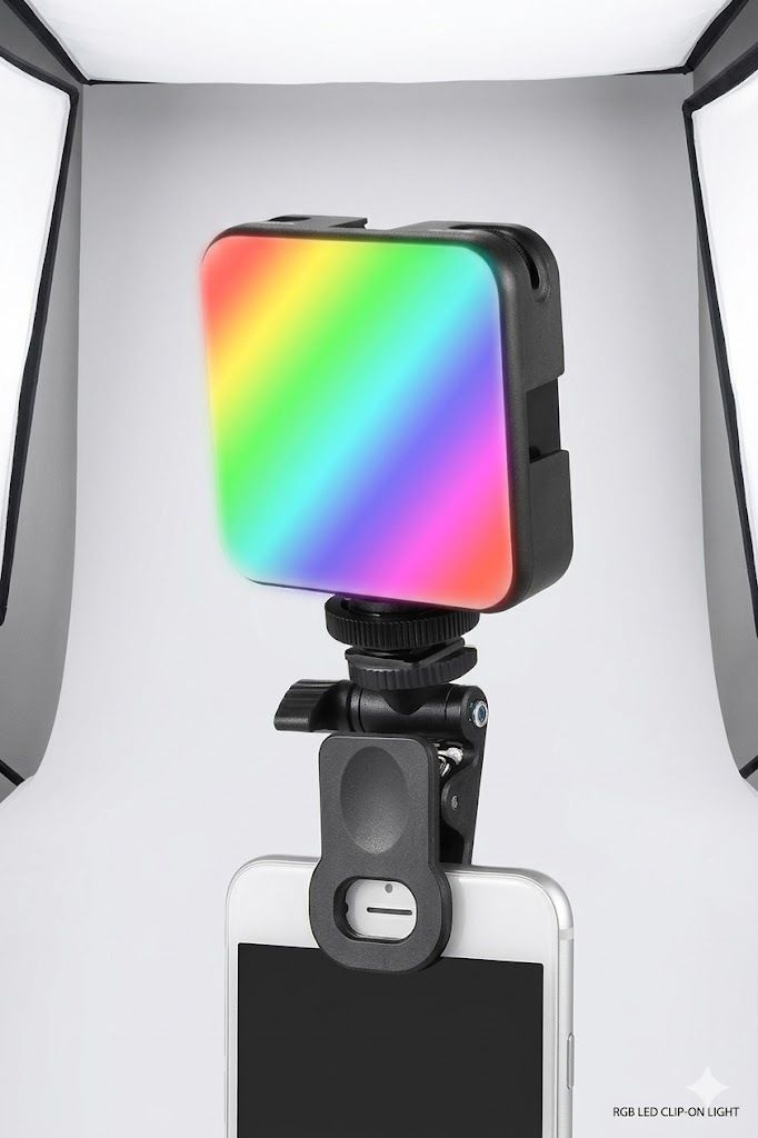 BAGATELLE Mobile RGB Light Laptop Photography Fill Light Mobile Phone Selfie Ring Light Flash-image-7