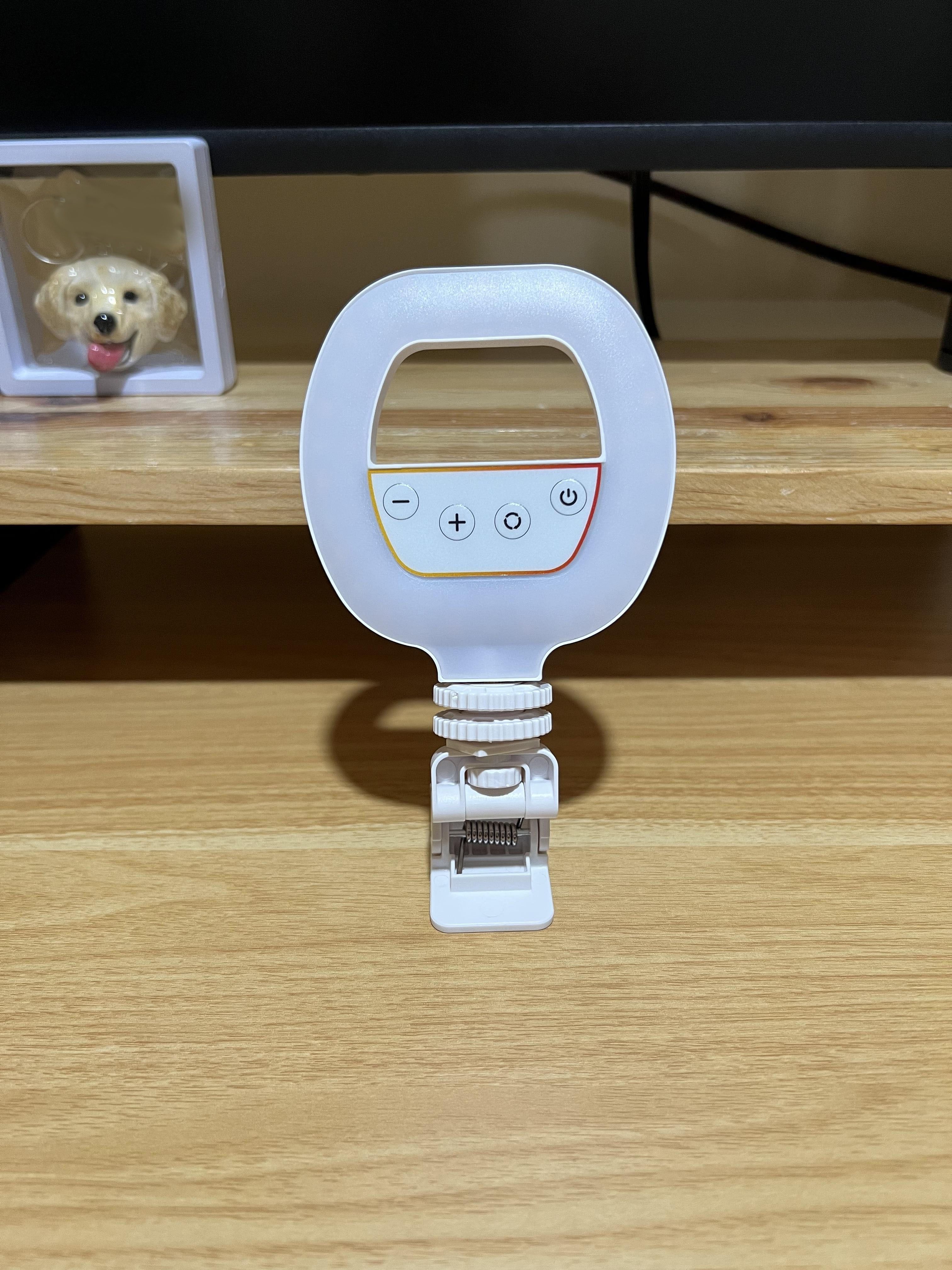 BUFONA LED Fill Selfie Light for Live Streaming RGB Video Light with Clamp/Holder Ring Flash-image-47