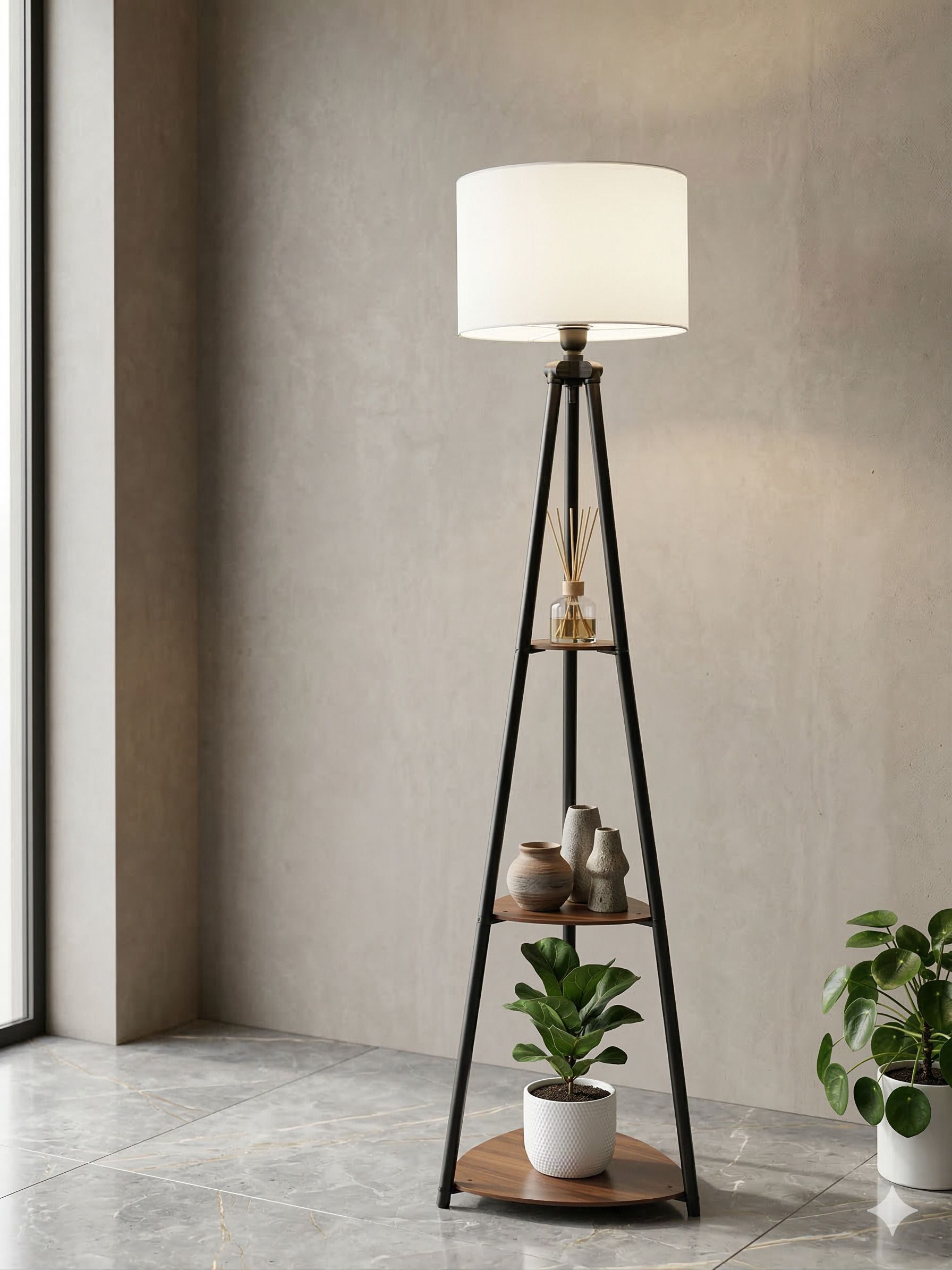 rustic accord Tripod Floor lamp-picture-17