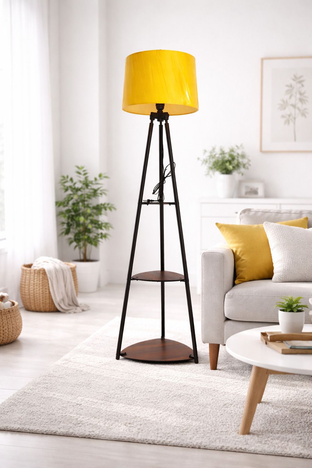 uz wooden lamp Tripod Floor lamp-picture-31
