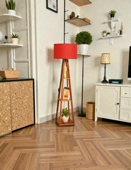 rustic rush Tripod Floor lamp-picture-12