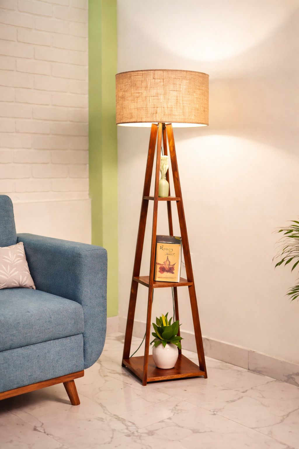 rustic rush Table Floor Lamp-picture-30