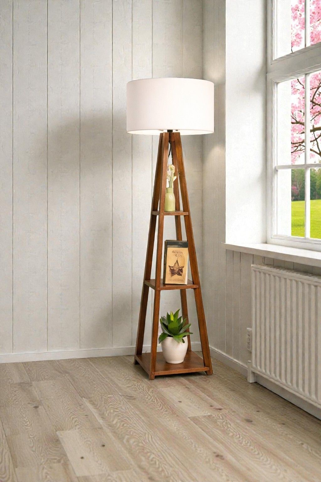 rustic rush Column Floor Lamp-picture-24