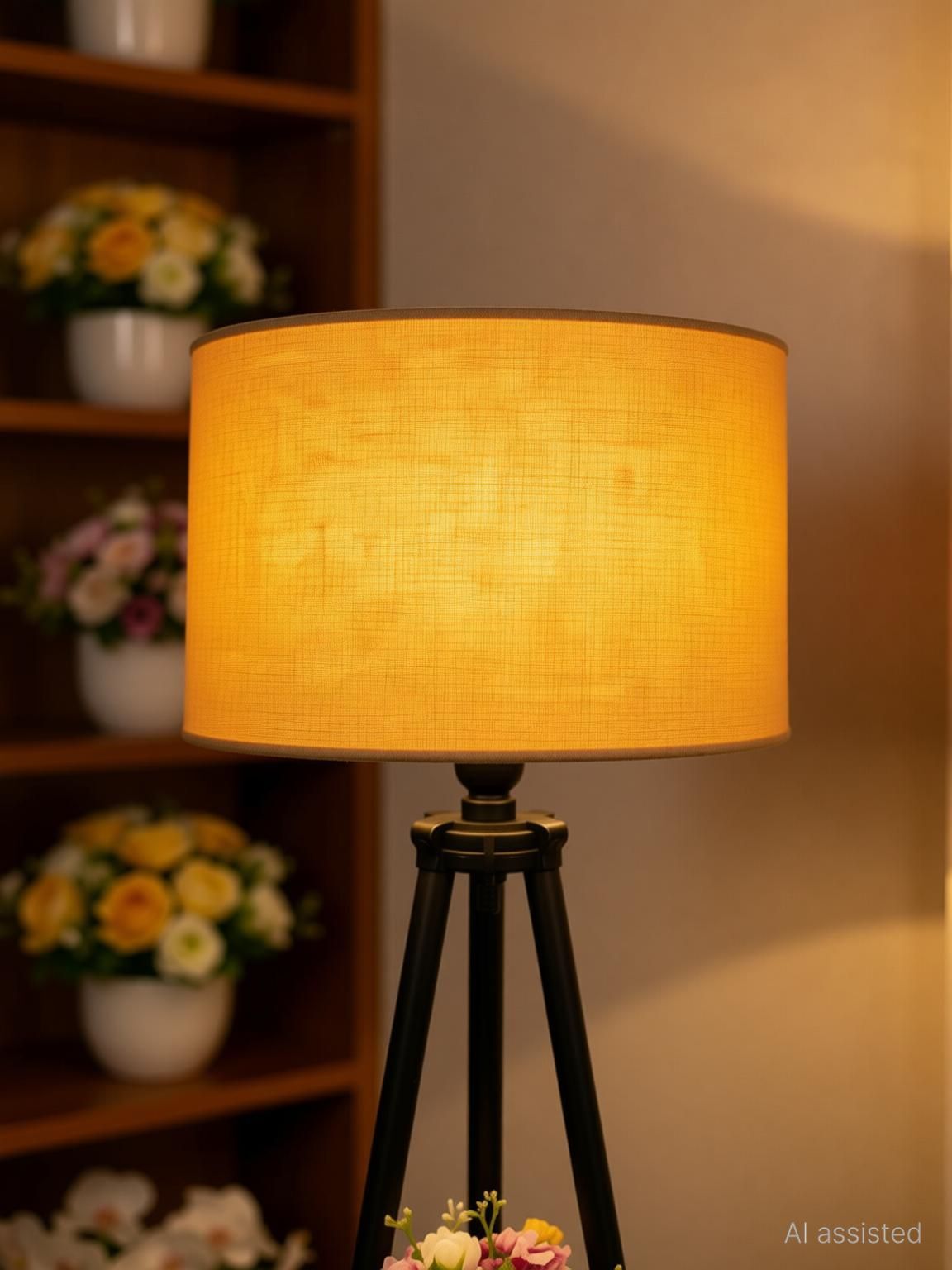 rustic rush Tripod Floor lamp-picture-26