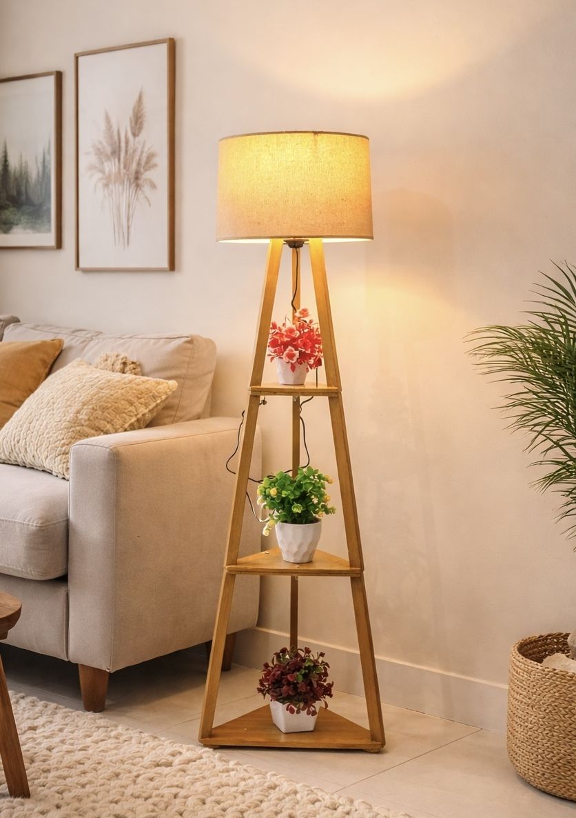 vintage crafts Tripod Floor lamp-picture-45