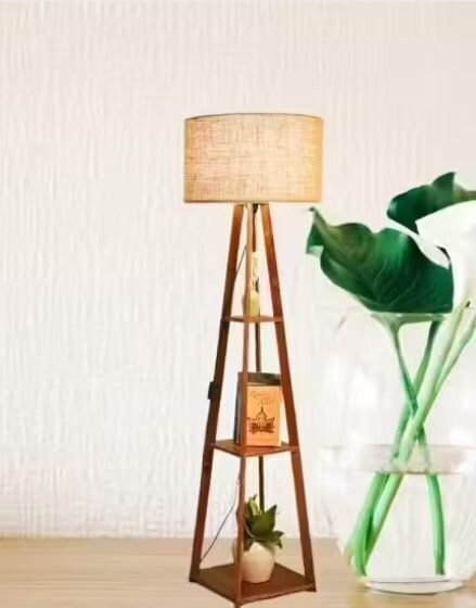 rustic rush Column Floor Lamp-picture-25