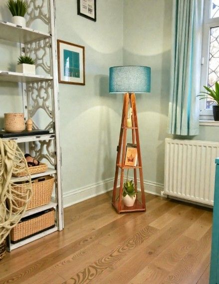 rustic rush Column Floor Lamp-picture-10