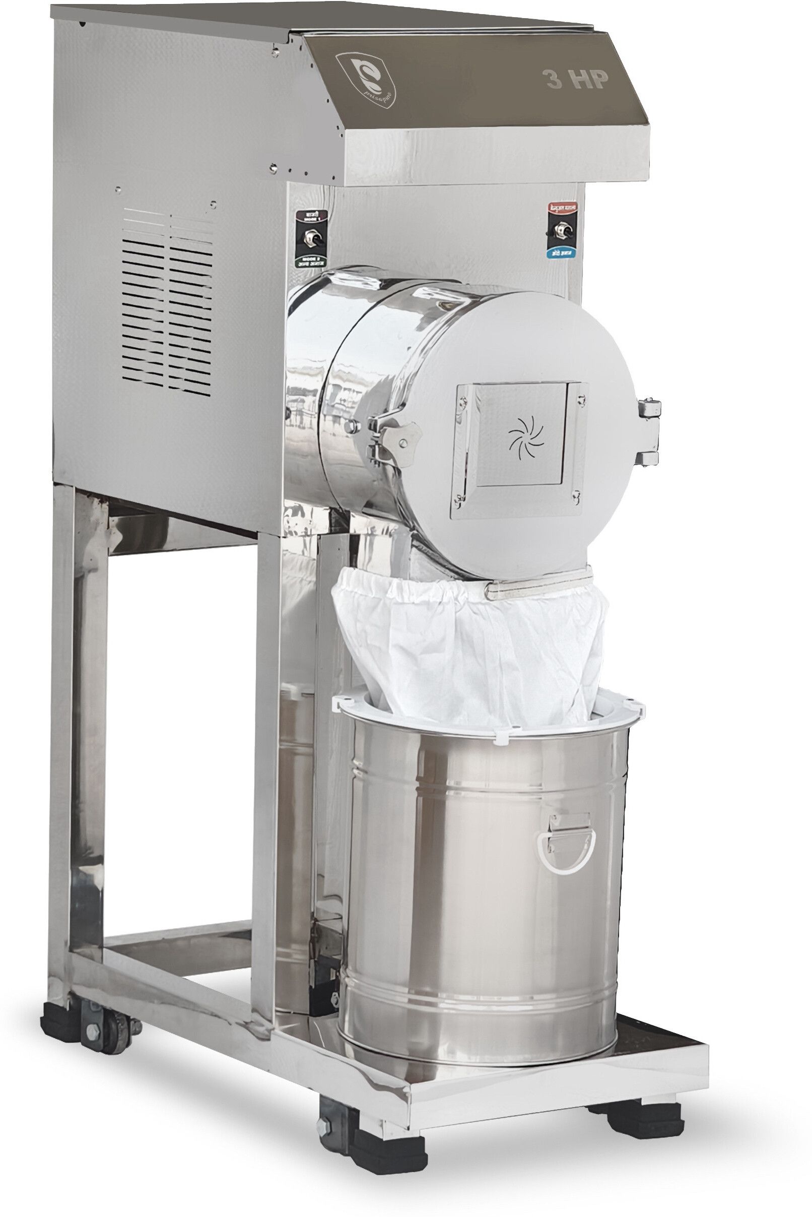 3HP SS PULVARIZER 3hp fully automatic 2in1 pulvarizer Flourmill-image-7