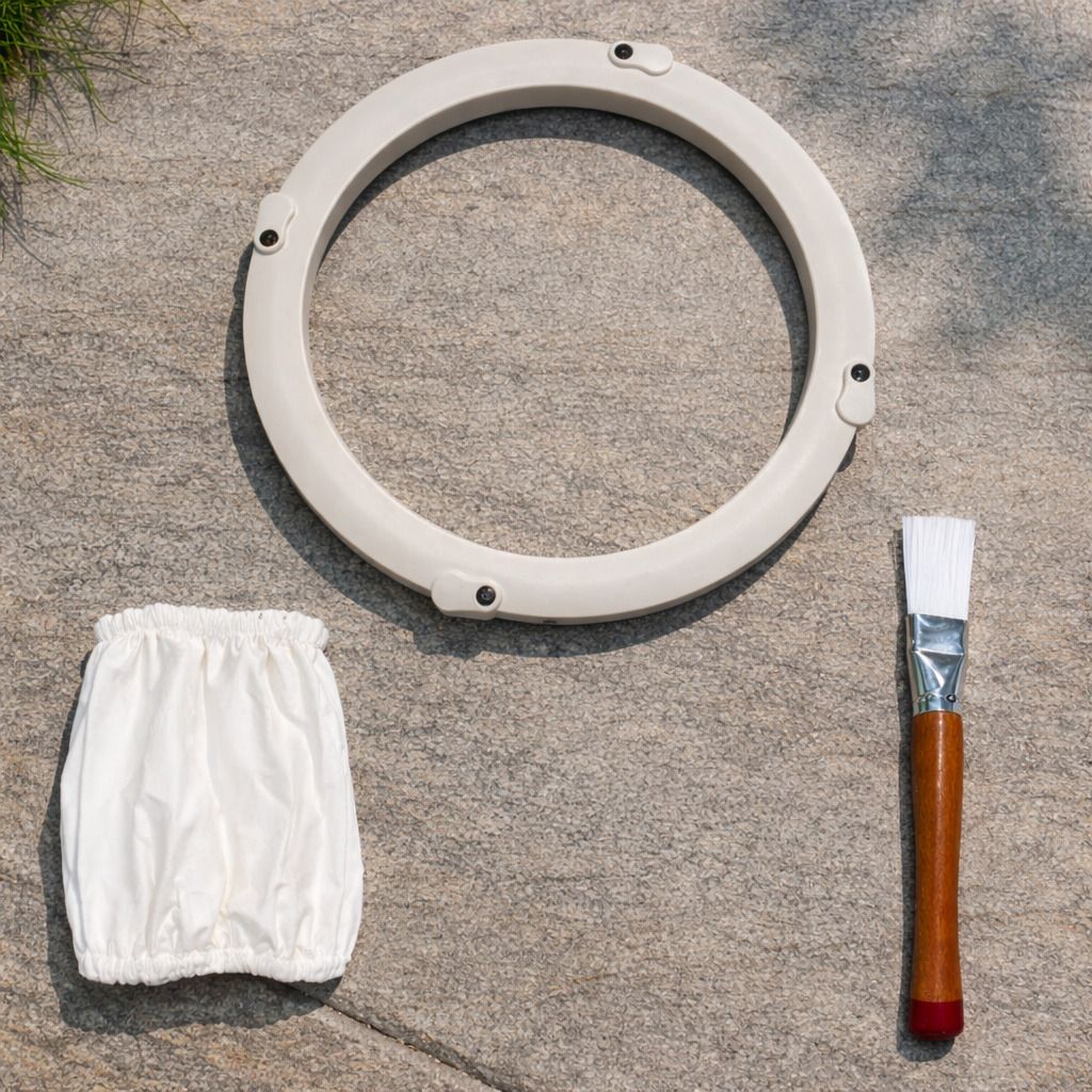 Atta Chakki Maintenance Kit – Cleaning Brush & Dust Cover for Flour Mill 3c5 Flourmill-image-21