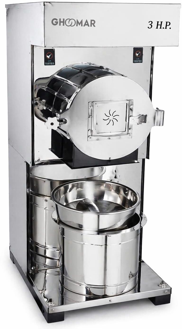 3hp pulveriser atta chakki|double chamber|15-20 kg perhourcapacity flourmill