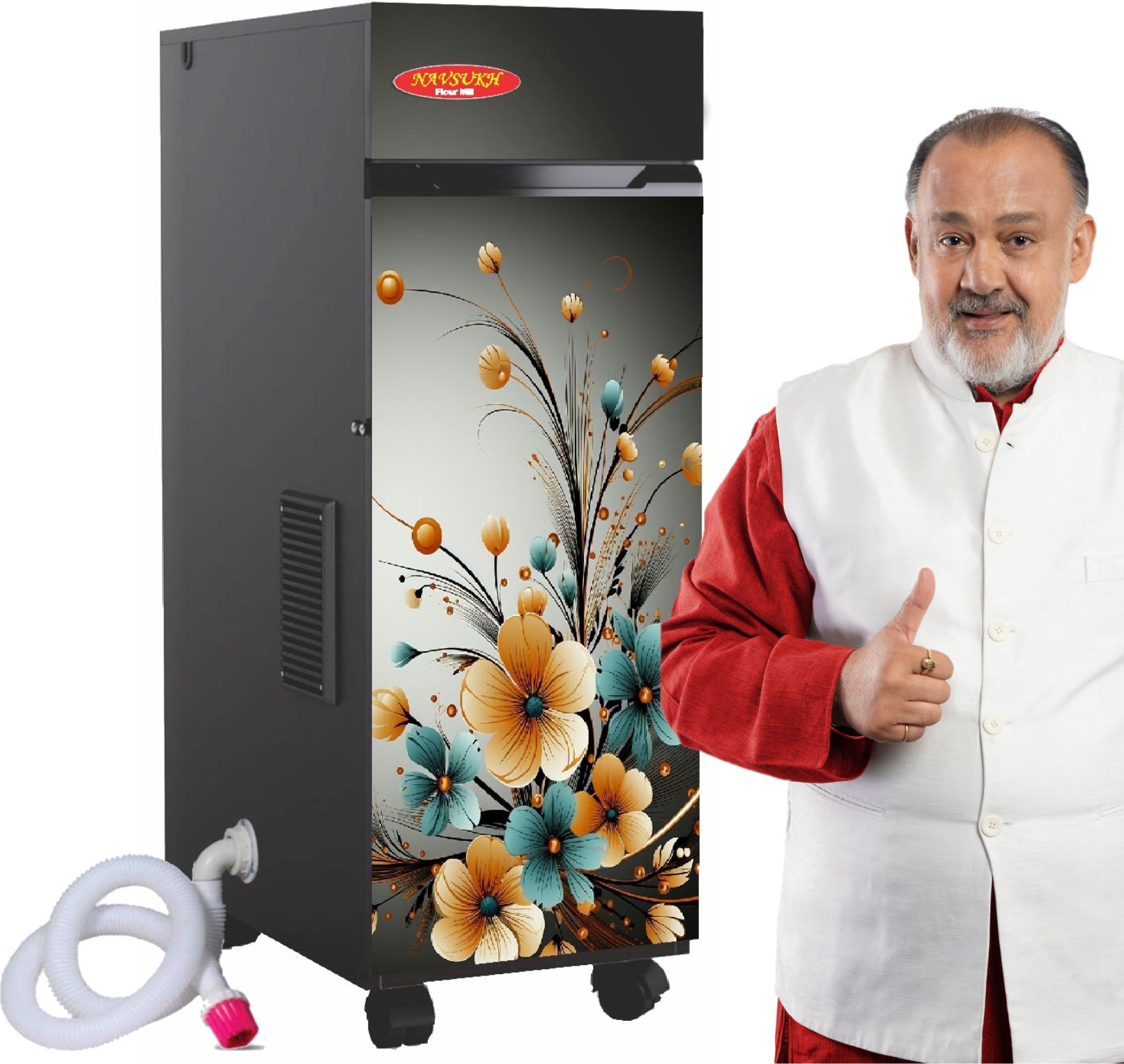 navsukh Atta Chakki With Vacuum Cleaner | MultiGrain Grinder With Free Cover | Mini home Flourmill-picture-14