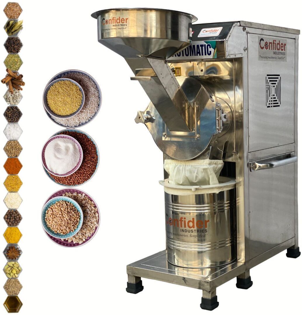 Mini Pulveriser | 1500 Watt | With Accessories | SS2in1 Pulverizer, 2HP-Fully automatic, Flour mill, Atta chakki Flourmill-image-36