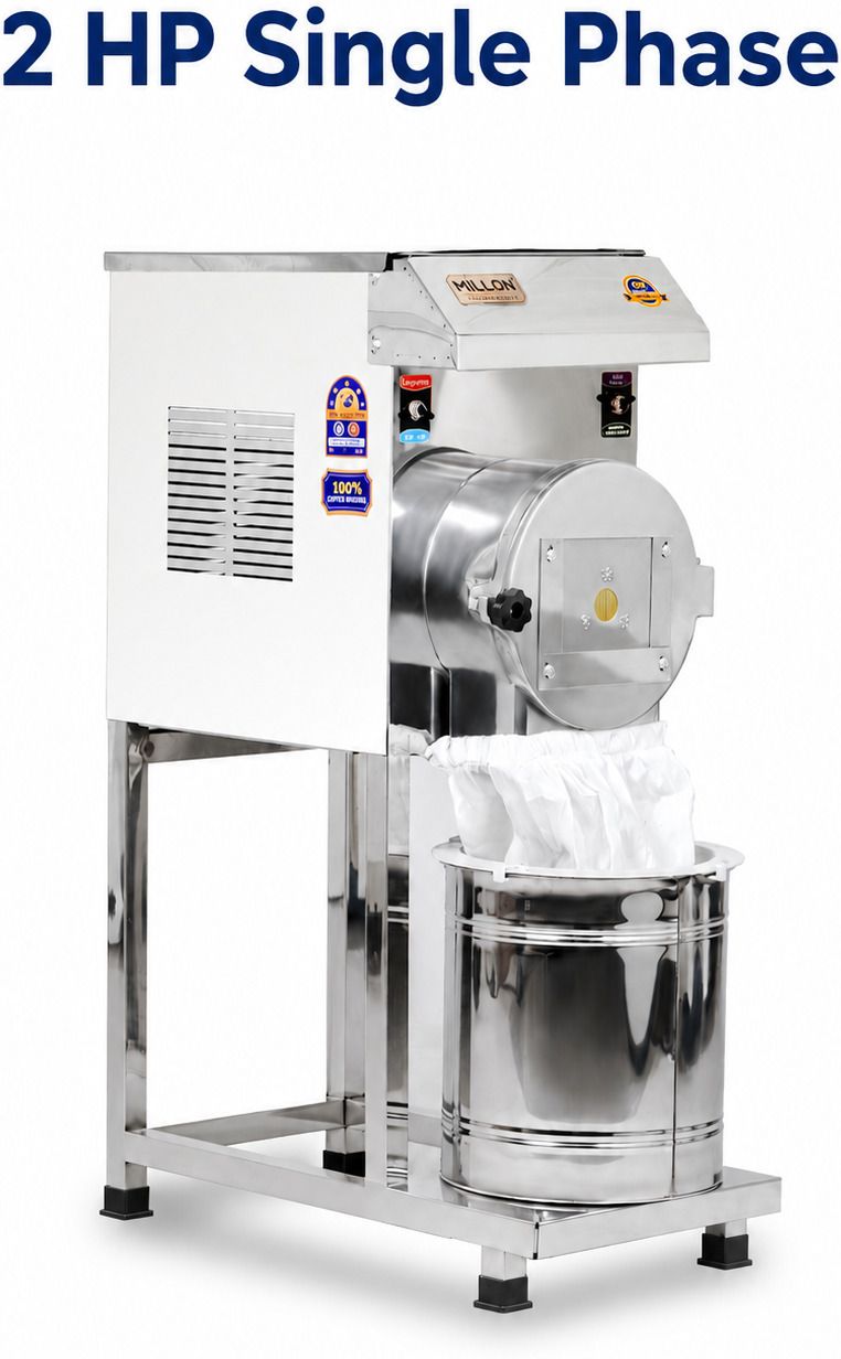 2HP PULVERISER Fully Automatic Heavy Grade STAINLESS STEEL Body Flourmill 2HP PULVERISER MACHINE Flourmill-image-23