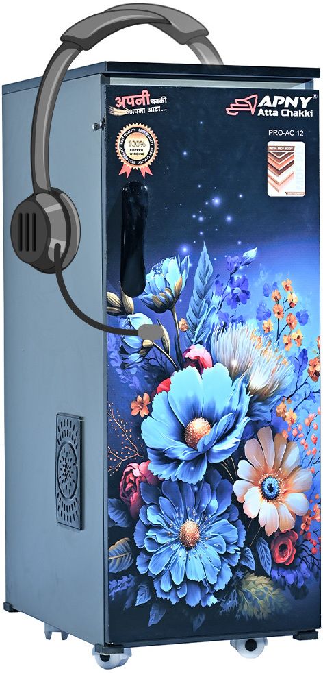 apny Hindi Tolky 1 HP High Glossy door Fully Auto Standard Quality atta chakki PRO AC12 TOLKY Flourmill-picture-16