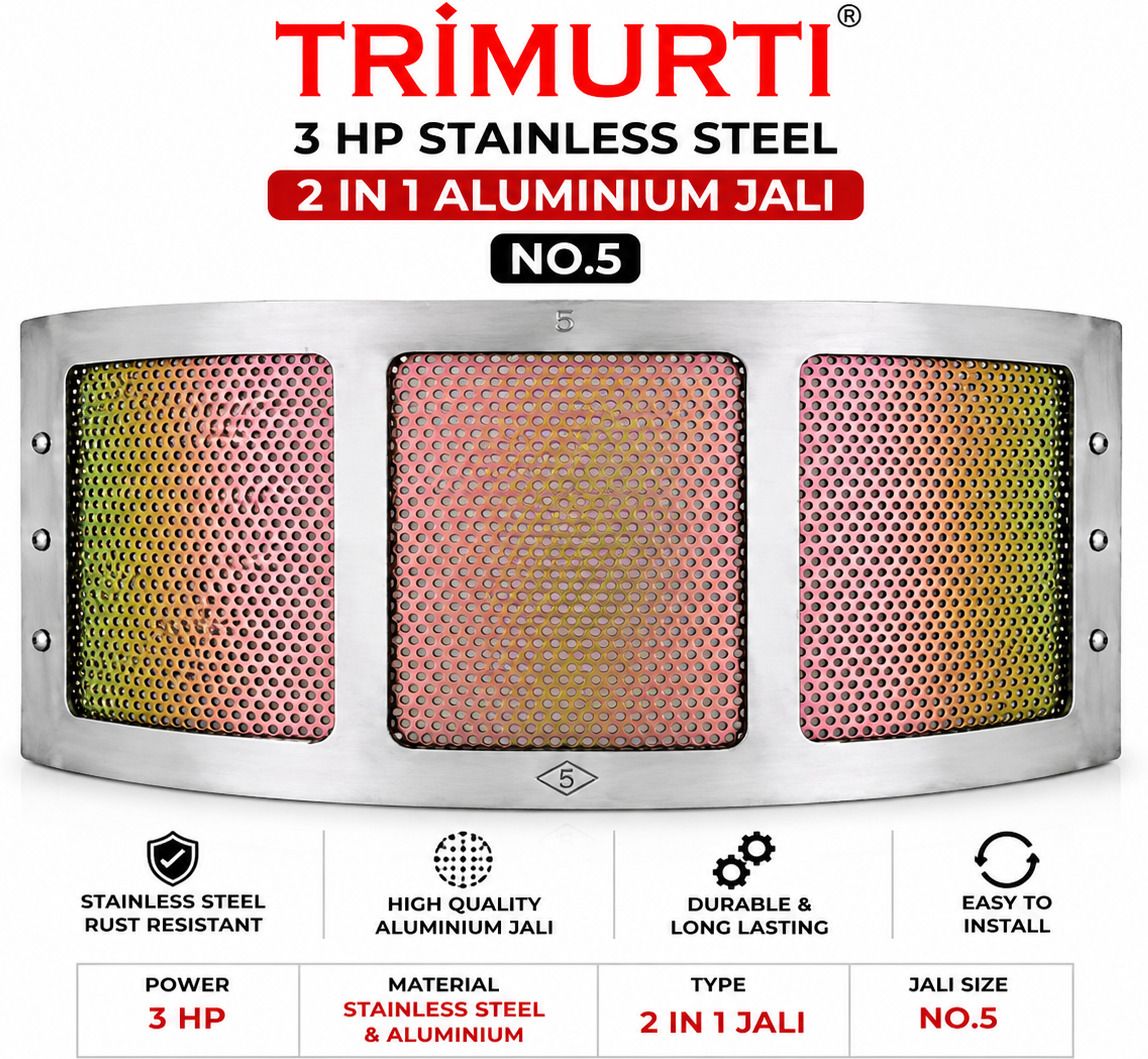 trimurti 3 HP S.S. 2 IN 1 ALUMINIUM JALI NO.5 3 HP STAINLESS STILL 2 IN 1 ALUMINIUM JALI NO.5 Flourmill-picture-44