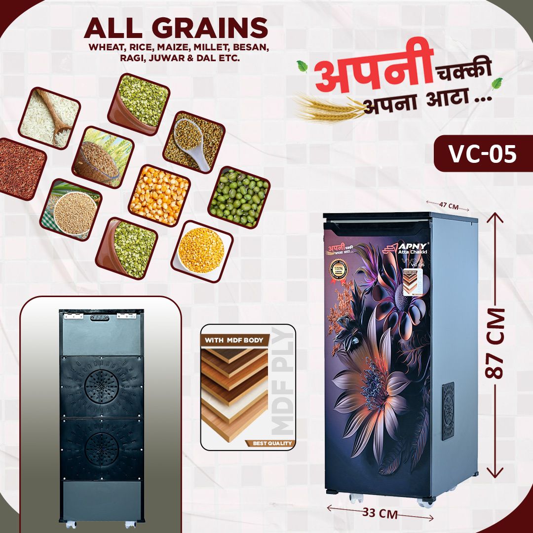 1 HP Fully Automatic Best Quality Flourmill Machine VYOM VC05 REGULAR 1 HP Flourmill-image-30