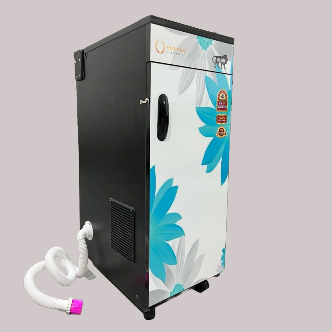White Flower Design Aata Chakki Grinding Capacity 5Kg/Hrs. Flourmill-image-28