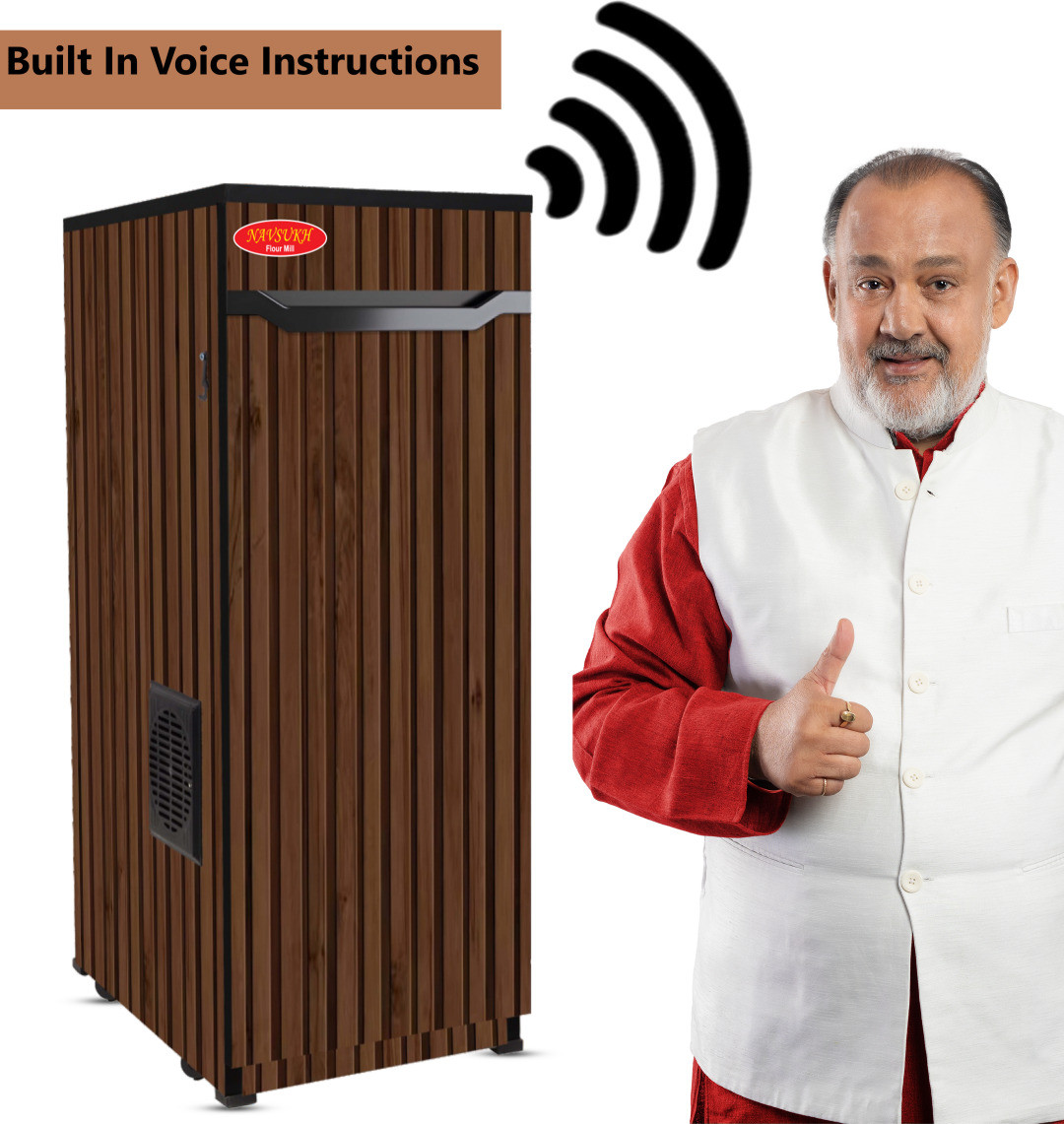navsukh With Built in Voice Instructions Brilliance 7 KG Hopper Flourmill image 1