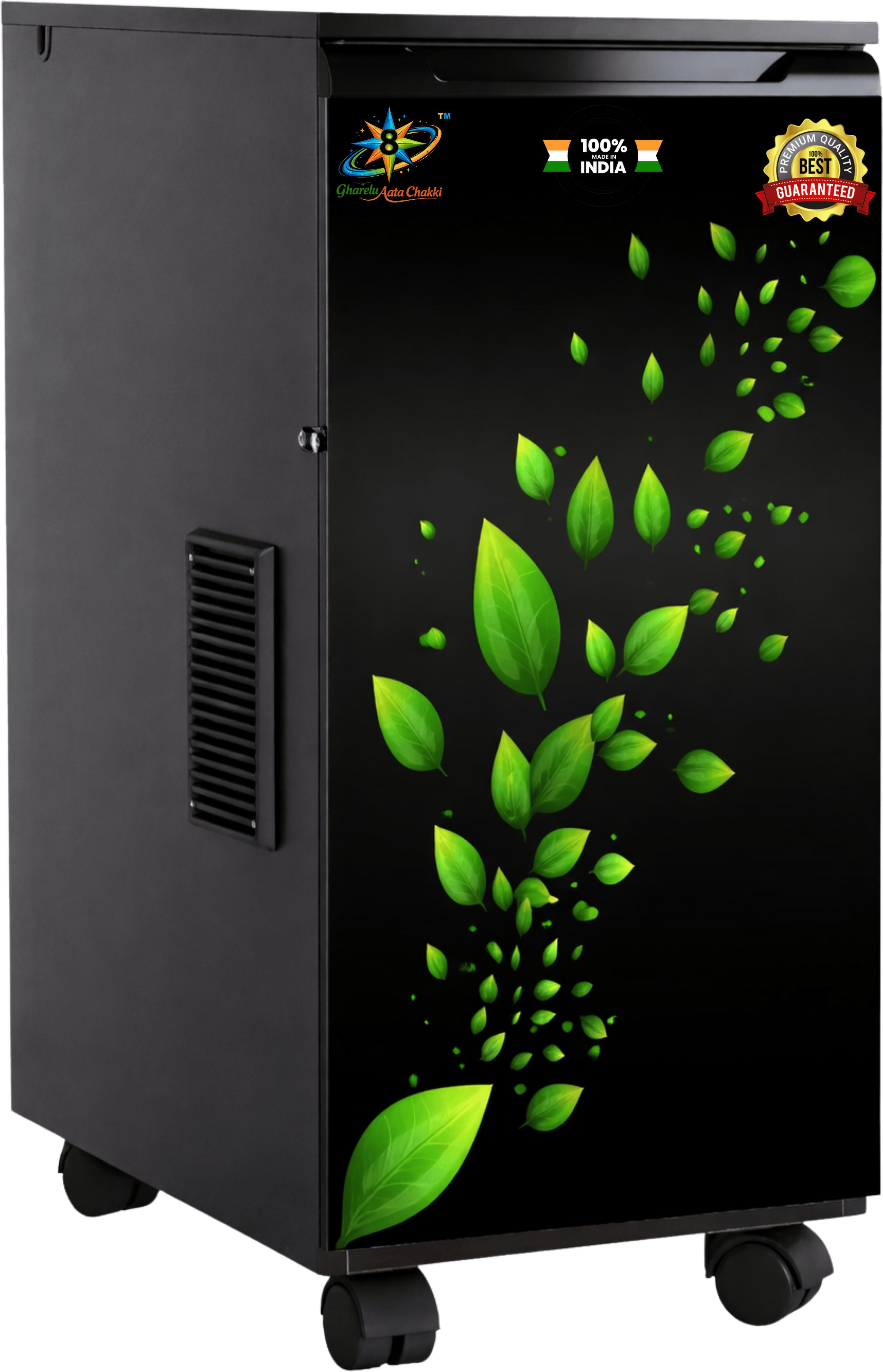 Neon Green Leaf Fully Automatic Domestic Ghar Ghanti,Aata Chakki,Aata Flourmill Green Leaf Flower 1 Hp Gharelu Aata Chakki,Ghar Ghanti Flourmill-image-24