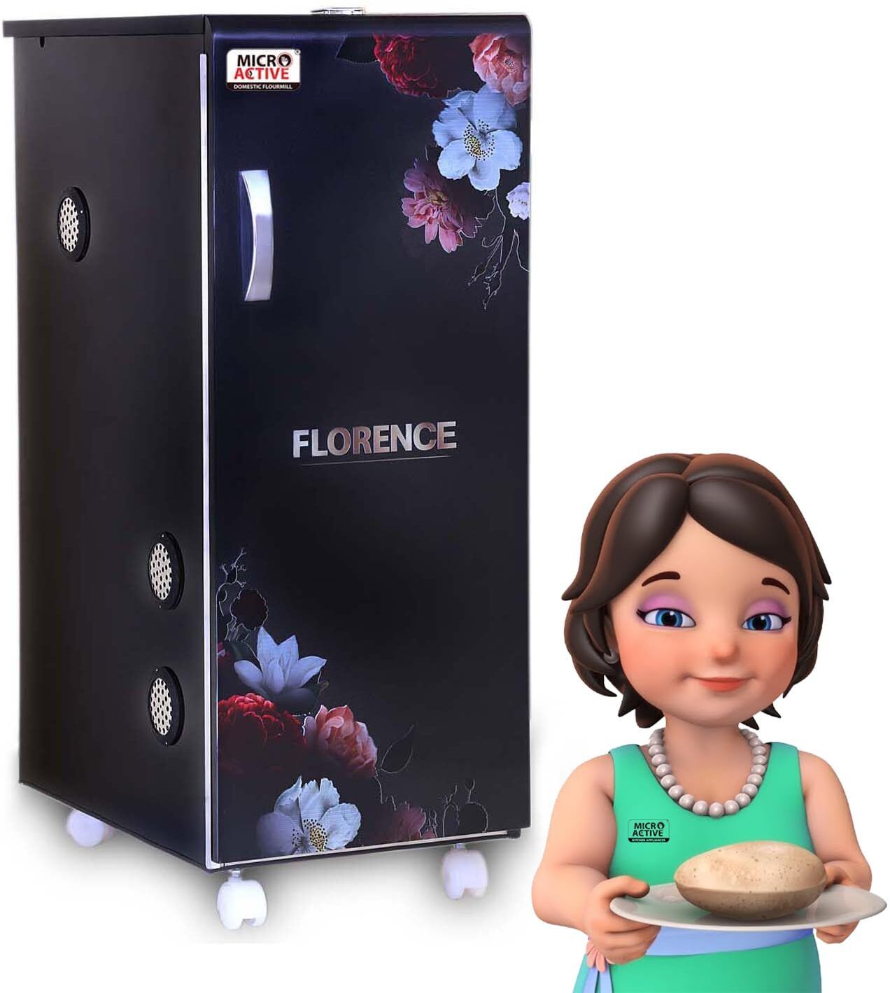 Microactive Florence Automatic Domestic Flourmill with Free Cover and Standard Accessories, Atta Chakki, Ghar Ghanti for Home Use Flourmill-image-27