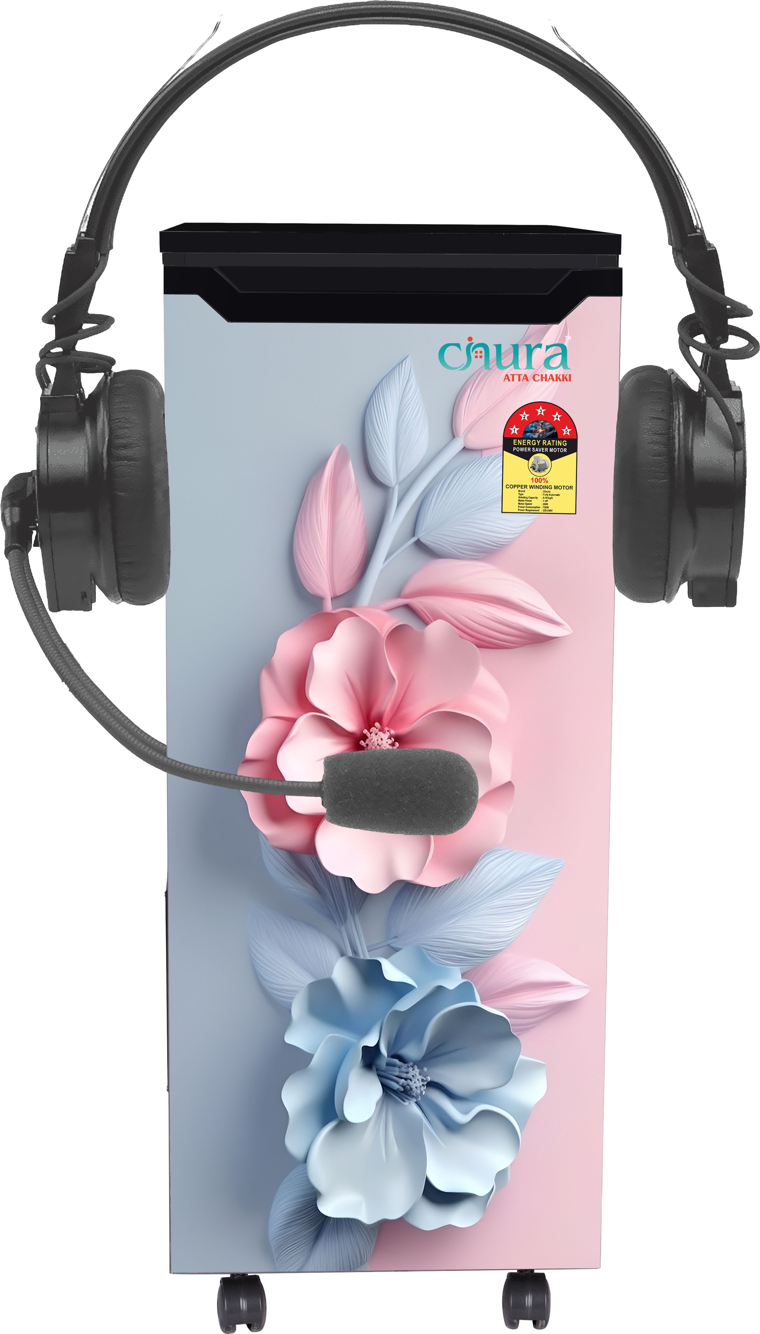 cinura atta chakki Flower Velly TALKY Fully Automatic Gharghanti 0.75 Unit/Hr STANDARD Talky Flower Velly Domestic Atta chakki 1 HP Flourmill Machine Flourmill-picture-15