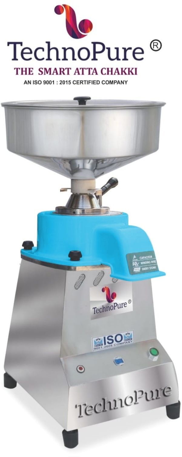 Automatic Domestic Flour Mill Machine for Home, Gharghanti Smart Atta Chakki 1.50HP Single Phase Motor with 100% Copper Wire Winding, 8-18 Kg/Hour Flourmill-image-48