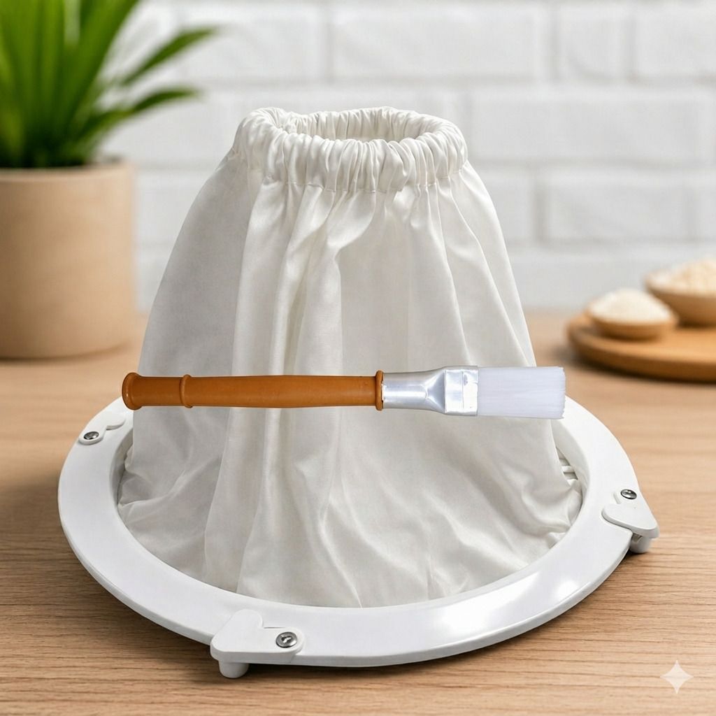 Atta Chakki Cleaning Kit – Cleaning Brush & Dust Cover for Flour Mill c31 Flourmill-image-22