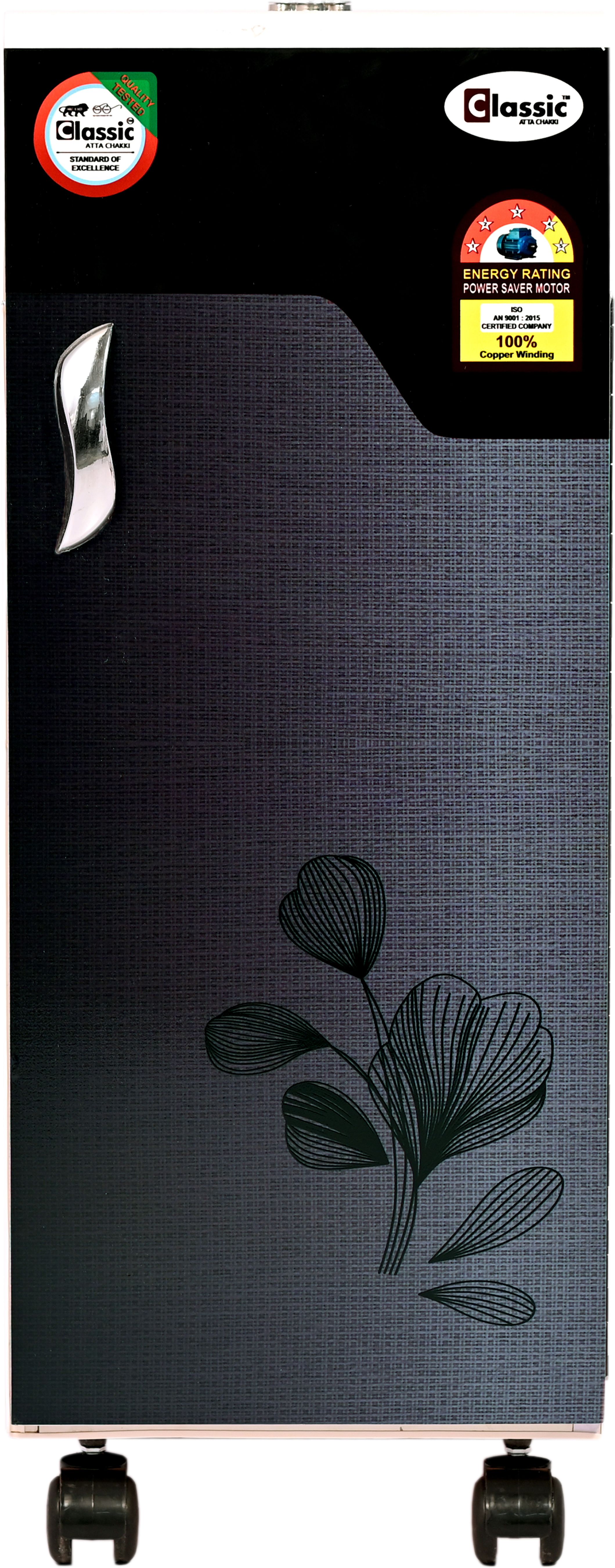 2in1 machine Domestic Flour Mill for Grains & Masalas-0.75 U/hr-1HP 2in1 Black Petal Flourmill