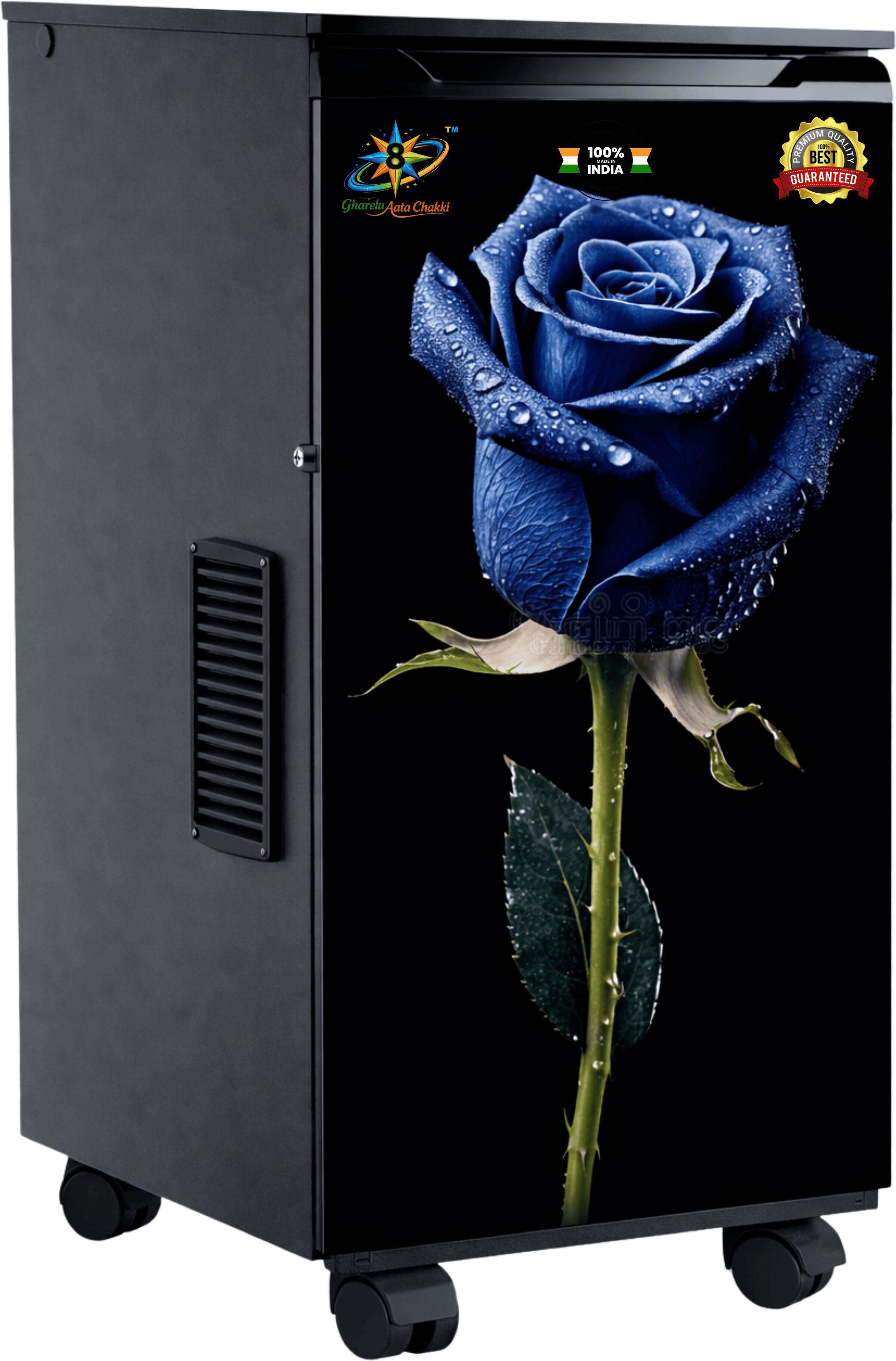 8star Neon Blue Rose Fully Automatic Domestic Ghar Ghanti,Aata Chakki,Aata Flourmill Blue Rose Flower 1 Hp Gharelu Aata Chakki,Ghar Ghanti Flourmill-picture-14