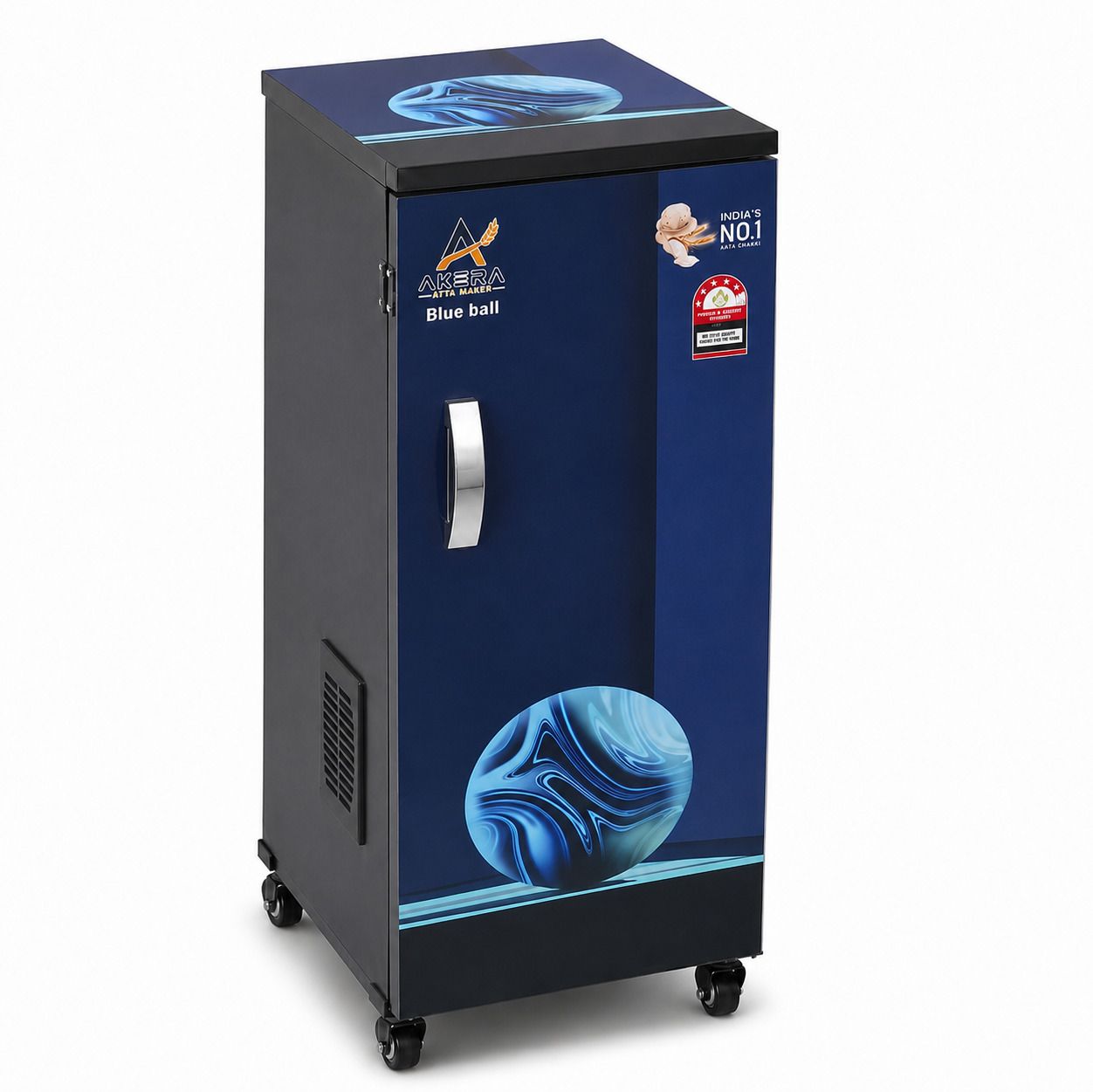 akera atta maker Fully Automatic Atta Chakki | Stainless Steel Grinding Chamber Blue Ball Flourmill-picture-41