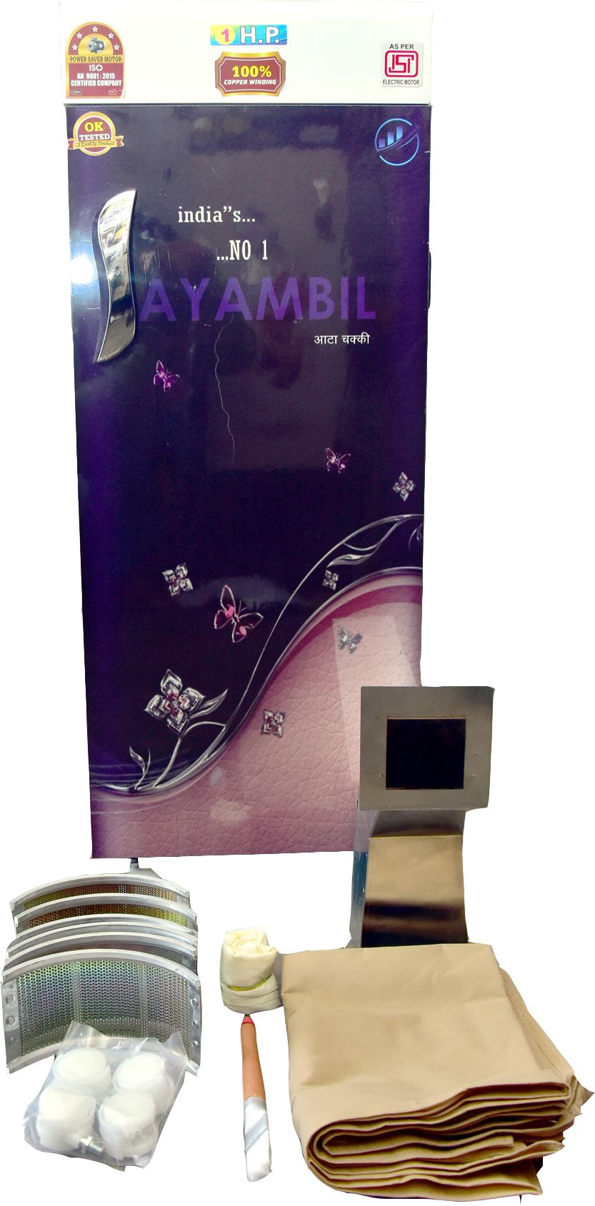 AYAMBIL 1hp automatic,0.75 per/hr unit, all in one Flourmill-picture-28